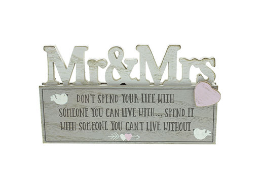 Picture of MR & MRS PLAQUE CANT LIVE WITHOUT YOU